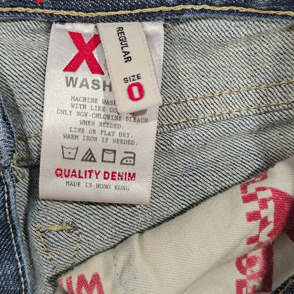 Express X2 Curvy W31 Fit Quality Denim Jeans Women’s Size 0 Regular Vintage - Picture 5 of 10